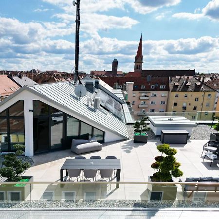 The Penthouse At Eco Smart Apartments Nürnberg Exterior foto