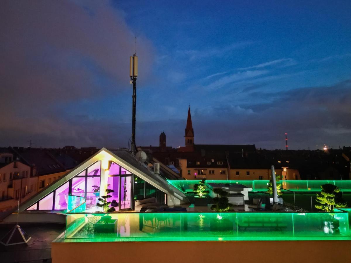 The Penthouse At Eco Smart Apartments Nürnberg Exterior foto